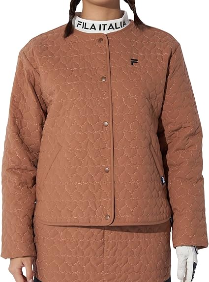 Amazon | FILA GOLF ハート柄 キルティングジャケット レディース