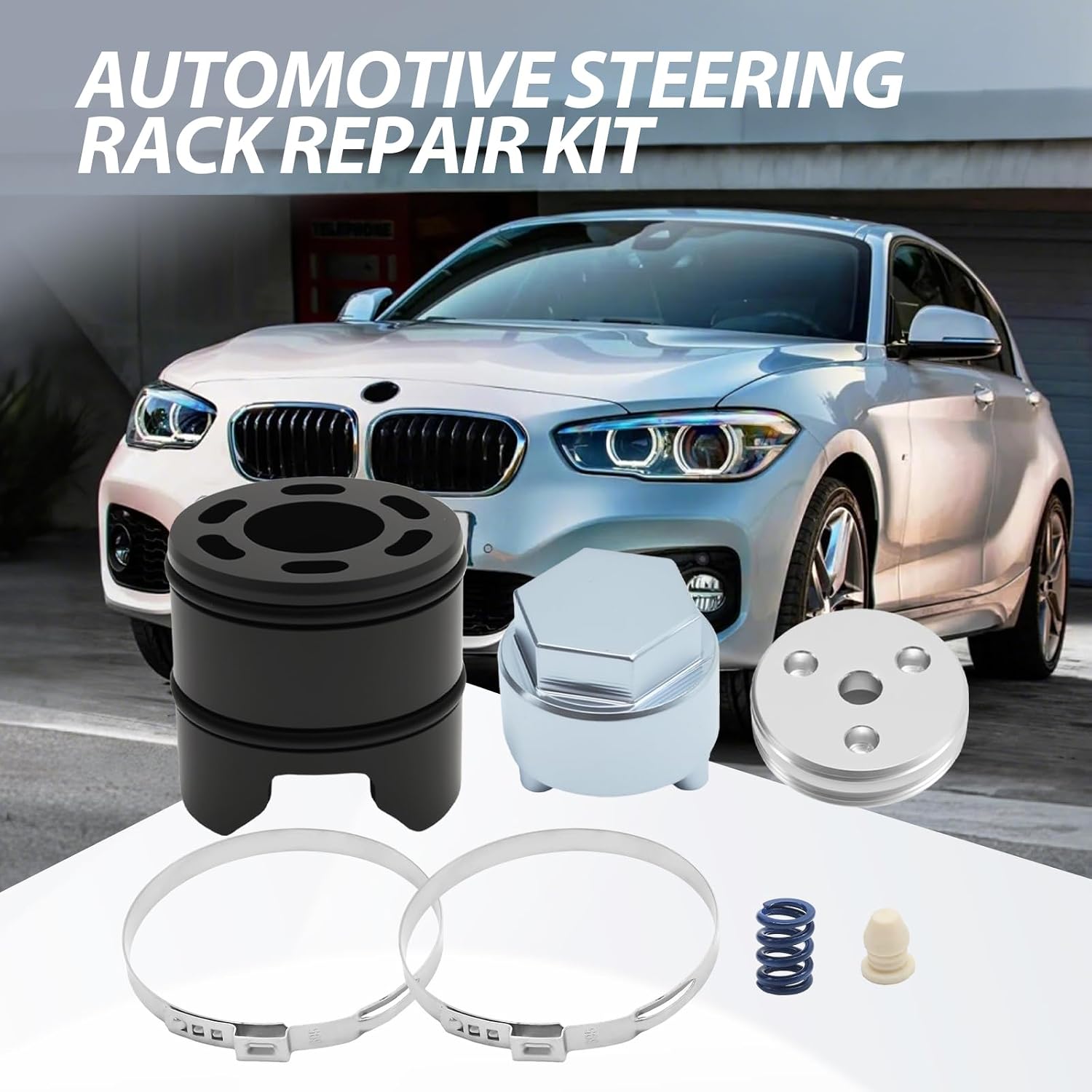32106891974 Auto Steering Rack Repair Kit with 24mm Hex Head Thrust Bearing Tool, Replacement for BMW 1 Series F20 2010-2015, Replacement for BMW X1 F48 2014-2019
