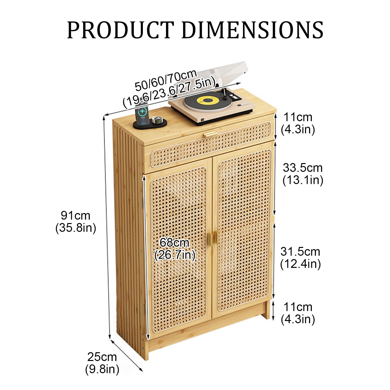 Mueble Organizador For Router Wifi Con Agujeros Decorativos Transpirables, Caja Decorativa De Suelo For Router Con Cajones De Almacenamiento(Brown,50 * 25 * 91cm)