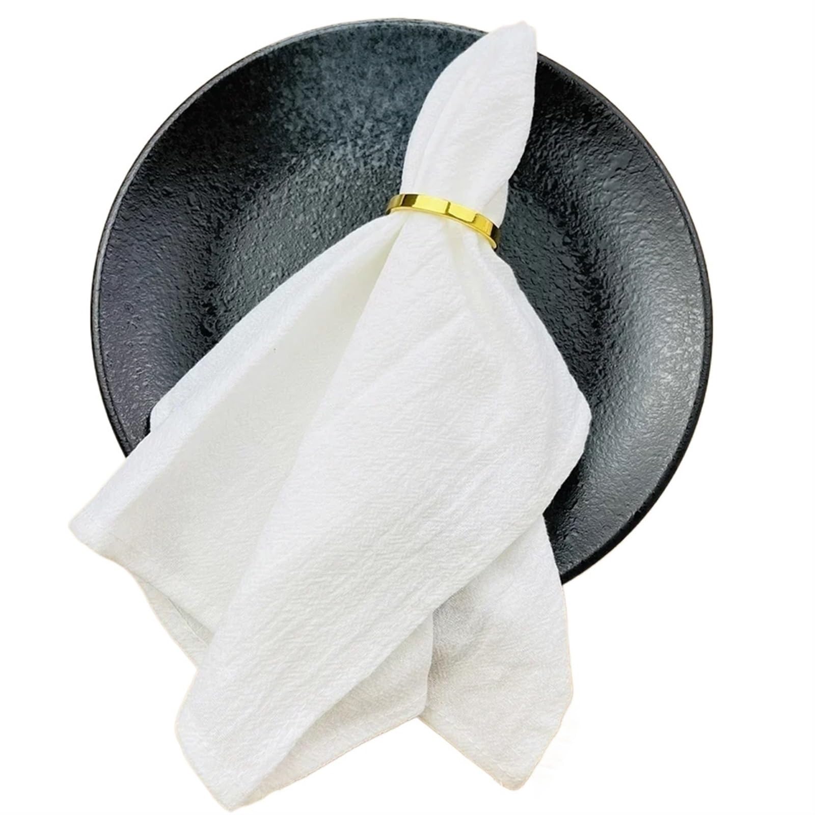 serviettes napkins 50pcs Cotton Cloth Napkins 40x40cm Fabric Serviette Kitchen Tea Table Towels for Home Wedding Decoration Christmas for dining wedding party everyday home(50PCS white)