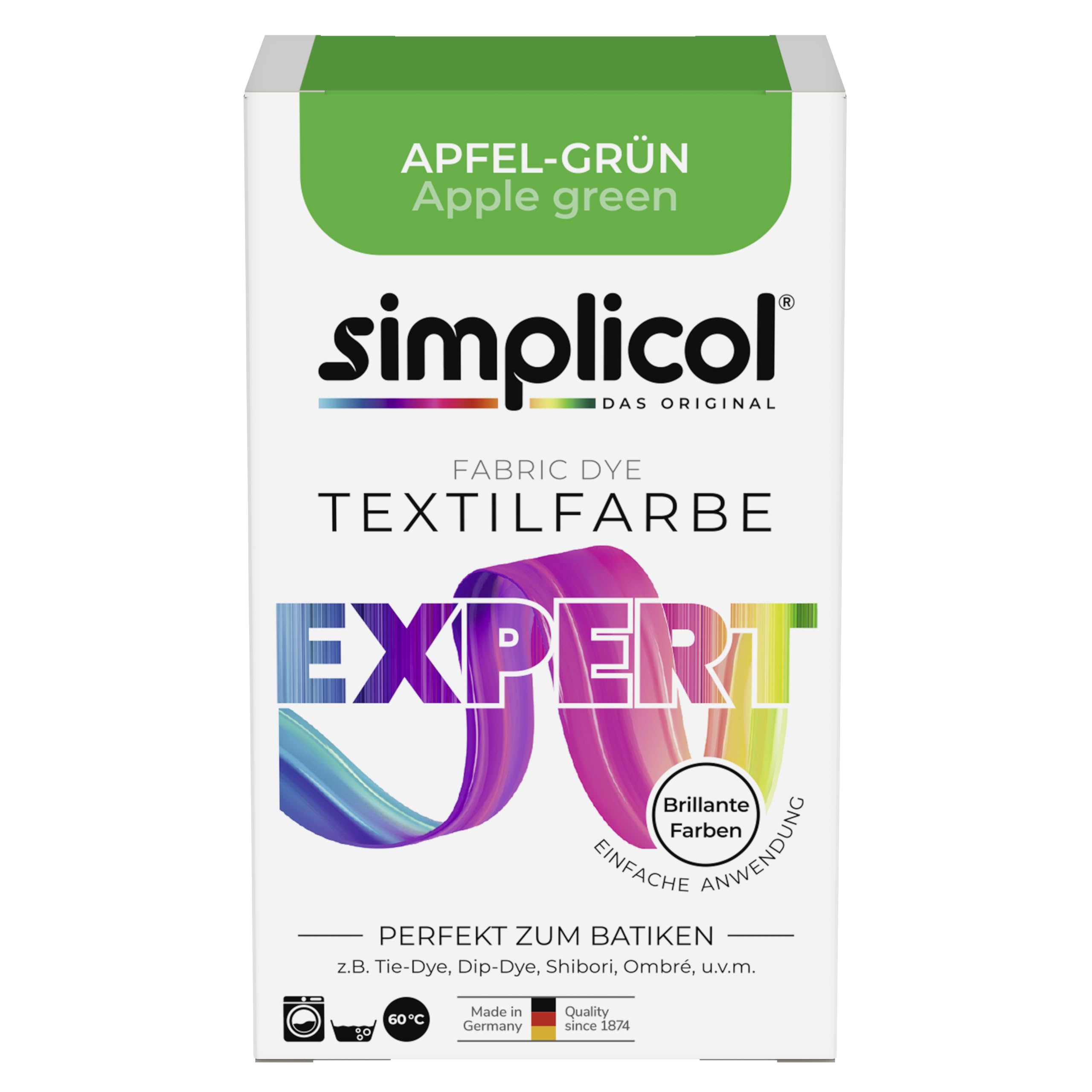 simplicol Textile Paint Expert Apple Green 1714 - For Changing and Refreshing Clothes, Machine Washable, for Cotton, Wool, Silk, Linen, Viscose & Blended Fabric-image-37