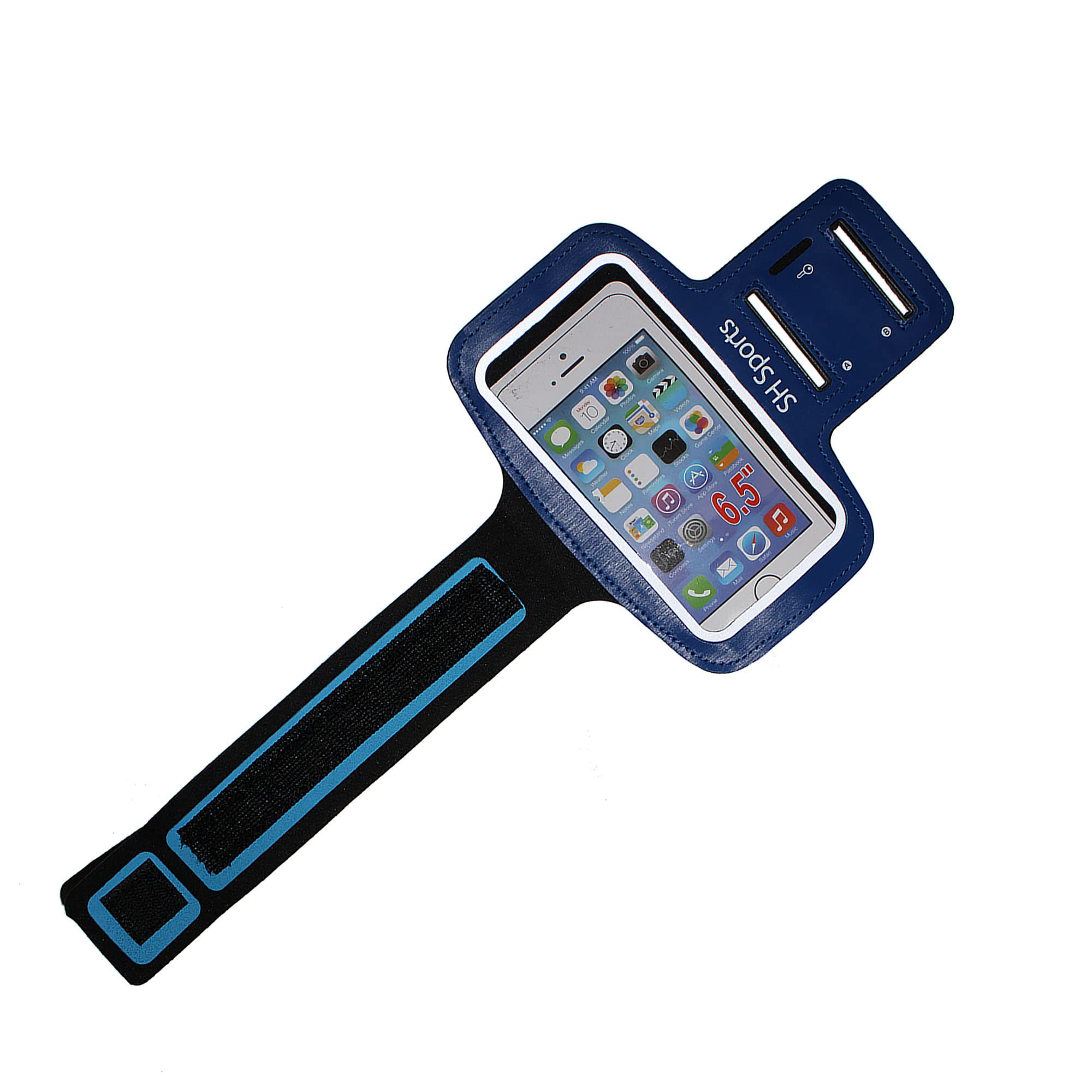 Arm Cellphone Holder Case for iPhone & Android, for Running, Gym Fitness , Sports, Workout (Blue)