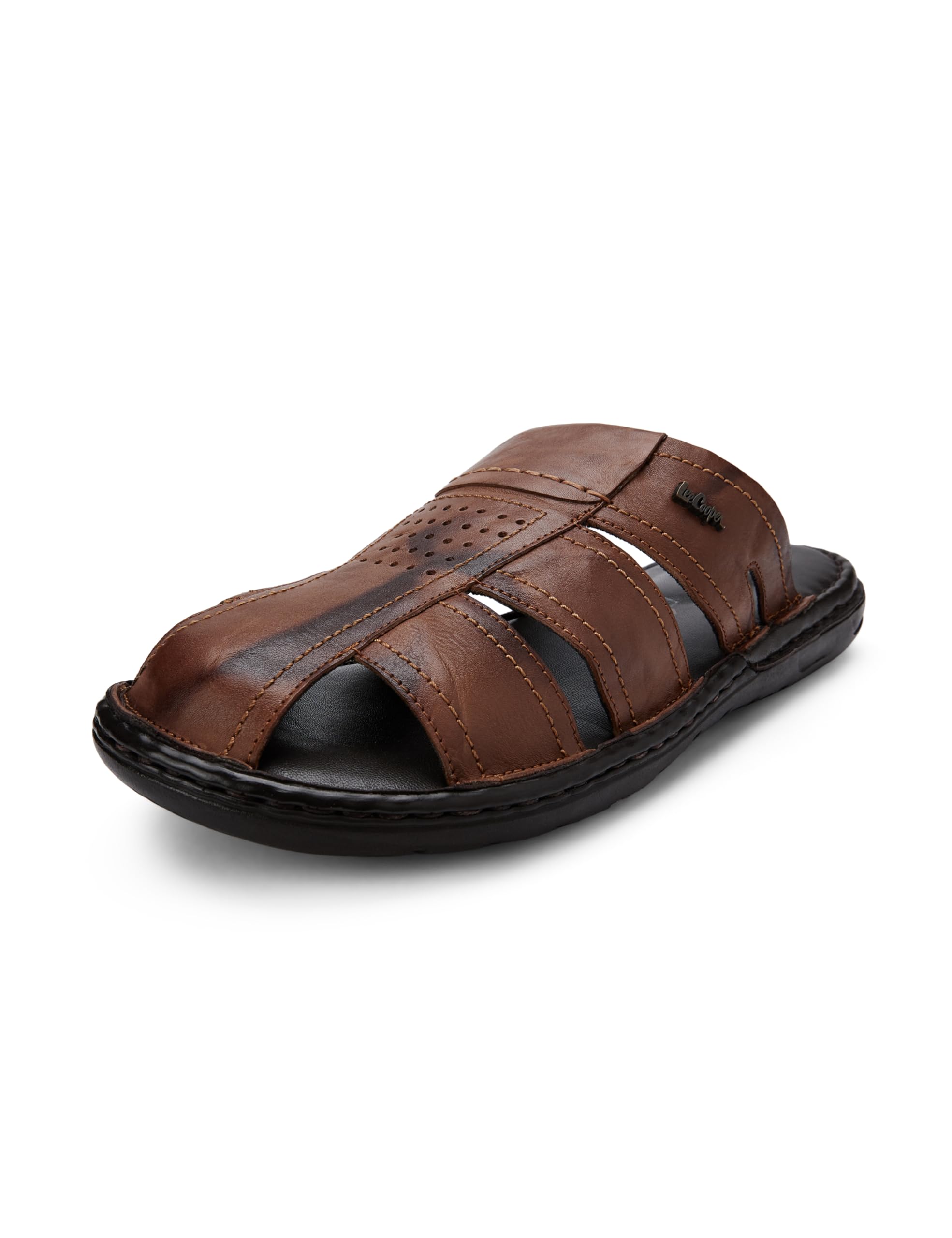 lee cooper Men's Genuine Leather Sandals | Sandals For Men | Cushioned Insole & Comfortable-picture-30