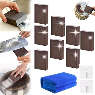 WOSLXM Kitchen Nano Emery Magic Sponge Cleaner Eraser, Multifunction Kitchen Sponge Brush Emery, Rust Remover Sponge For Removing Rust Kitchen Cleaner (8PCS)