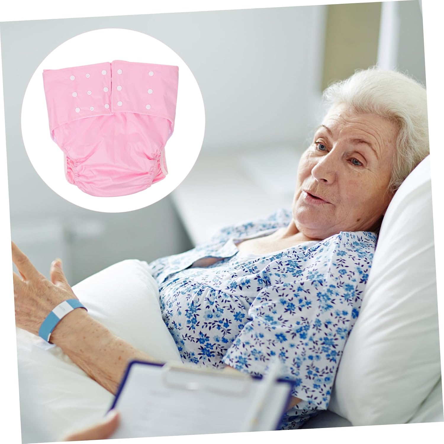 Comfortable Washable Adult Diapers Water Absorbent Reusable Nappy Leak-Proof for Women