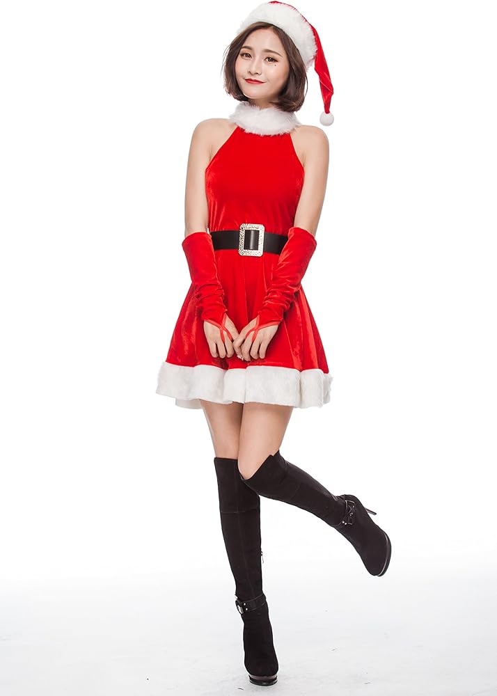 ✾クリスマス✾サンタ　コスチューム　レディース　ドレス　肩出し　帽子　手袋付 楽天市場】サンタ コスプレ 肩出しの通販