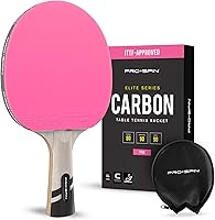Vista 14 de PRO-SPIN Palas de ping pong - Raquetes de tenis de mesa de nivel profesional con fibra de carbono para un control superior Lámina de 7 capas, goma