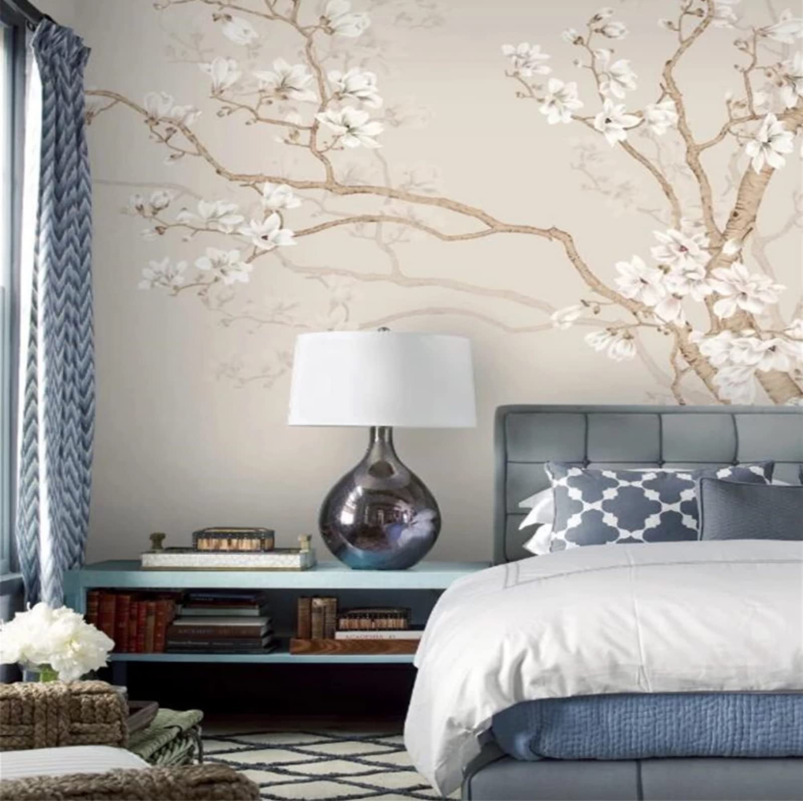 Fotobehang 3D Effect Nordic Moderne Kleine Verse Bloemen