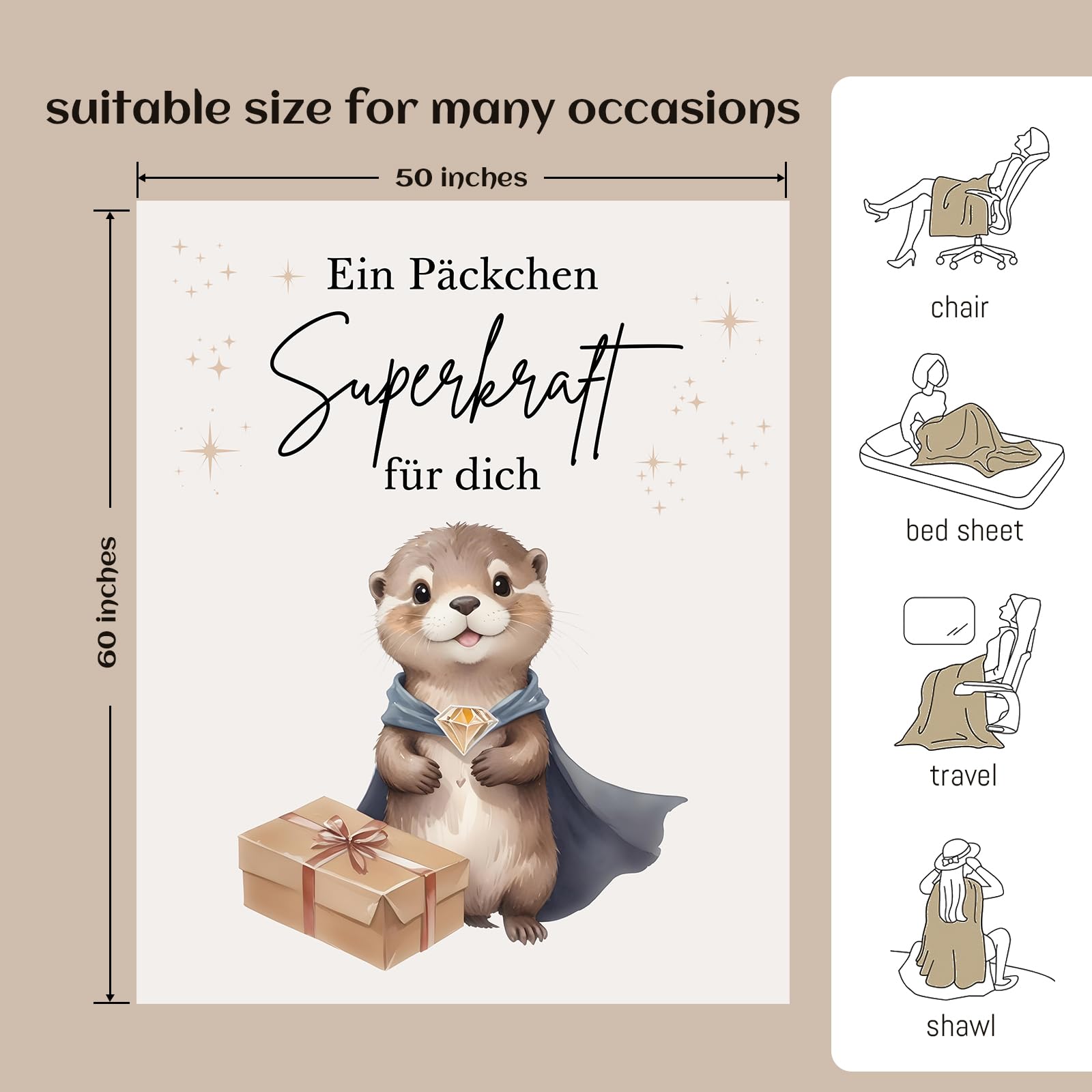 Gute Besserung Geschenke, Entspannung Geschenk Für Frauen, Mutmacher Geschenk, Aufmunterung Geschenke Freundin, Genesungsgeschenke Frau, Alles Wird Gut, Get Well Soon Gifts, Flanell Decken