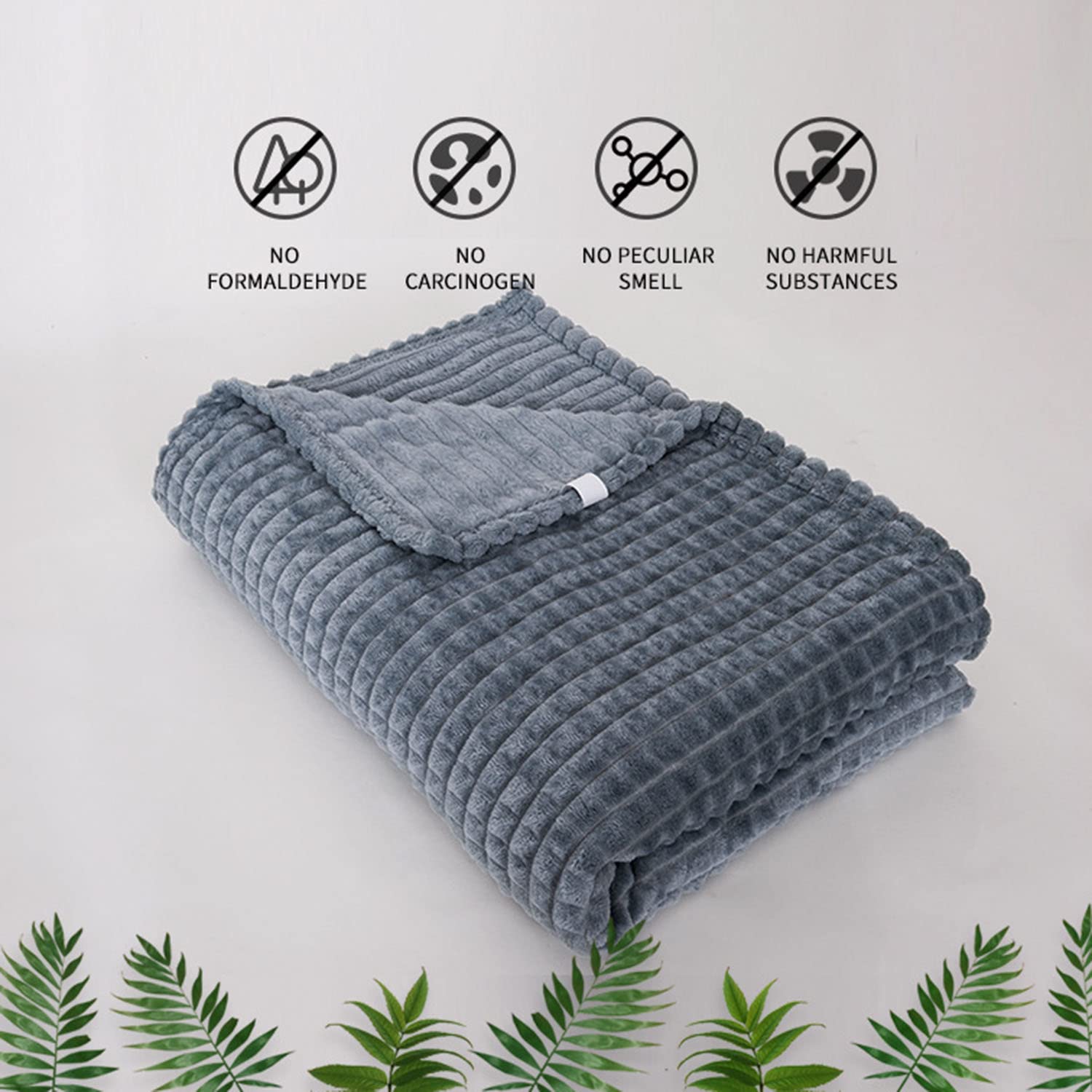 DJY Coperta in pile marrone, 200 x 230 cm, ultra morbida, pelosa, per divano, letto e viaggi, coperta decorativa per tutte le stagioni