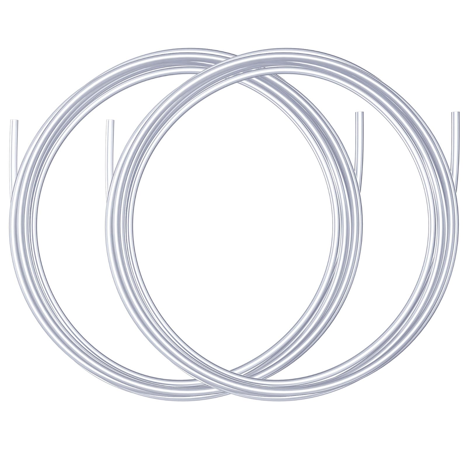 Ultra-Smooth PTFE Teflon Tubing 1.2M 2PCS, 2.5mm ID×4mm OD PTFE Teflon Tube Fits Direct Drive Extruder 3D Printer, for Bambu Lab A1/A1 mini/P1P/P1S/X1C, for Creality K1/K1 Max/Ender 3 V3, Translucent