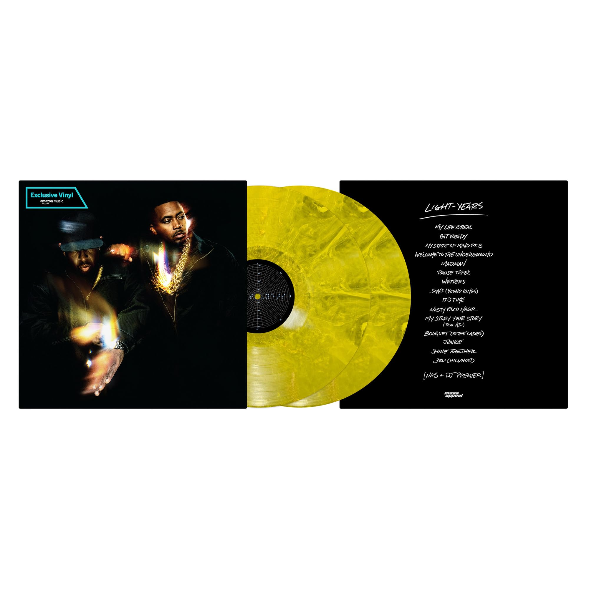 新品★ NAS & DJ PREMIER LIGHT-YEARS Nas + DJ Premier - LIGHT-YEARS (Indie Black) (New Vinyl) – Sonic