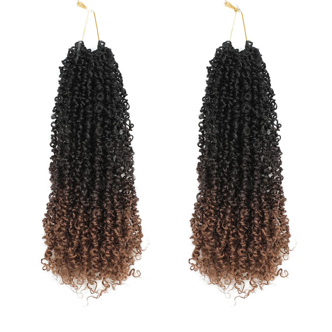 Youngther Yanky twist crochet hair Pre-Twisted Fluffy Spring Mini Twist with curly crochet hair for black women crochet hair pre looped Synthetic hair
