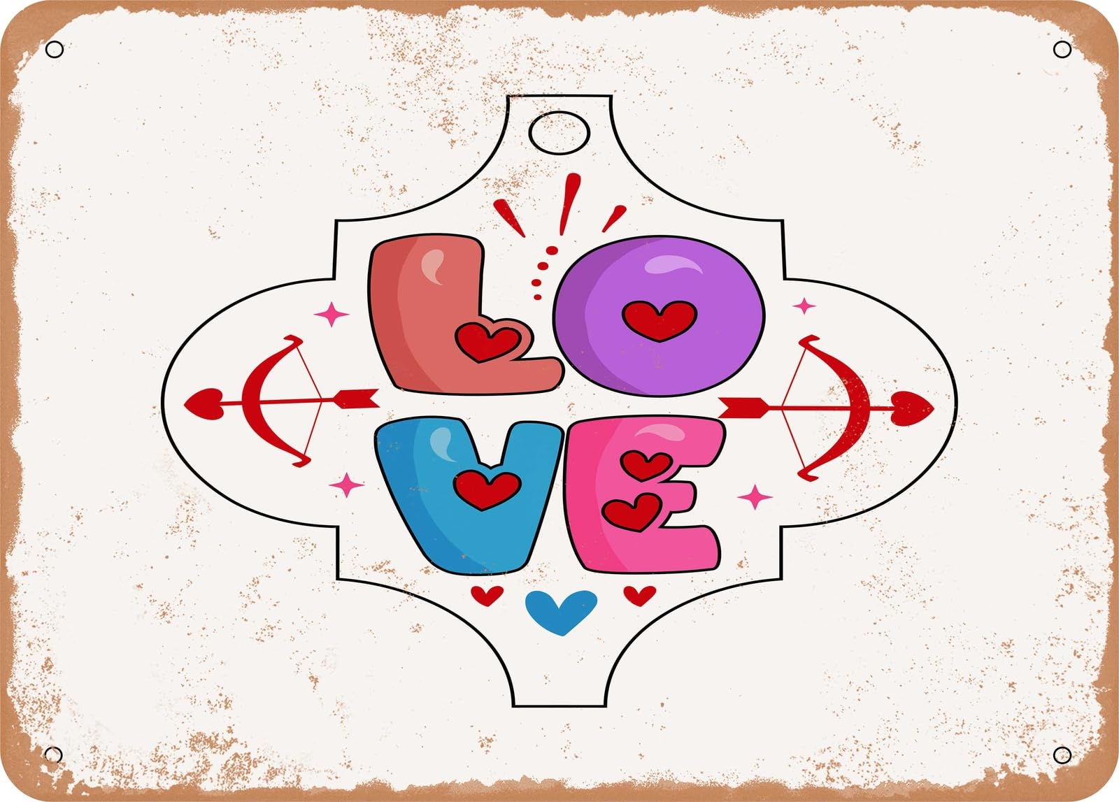 Metal Sign - Love-01 - Vintage Look Sign home decor