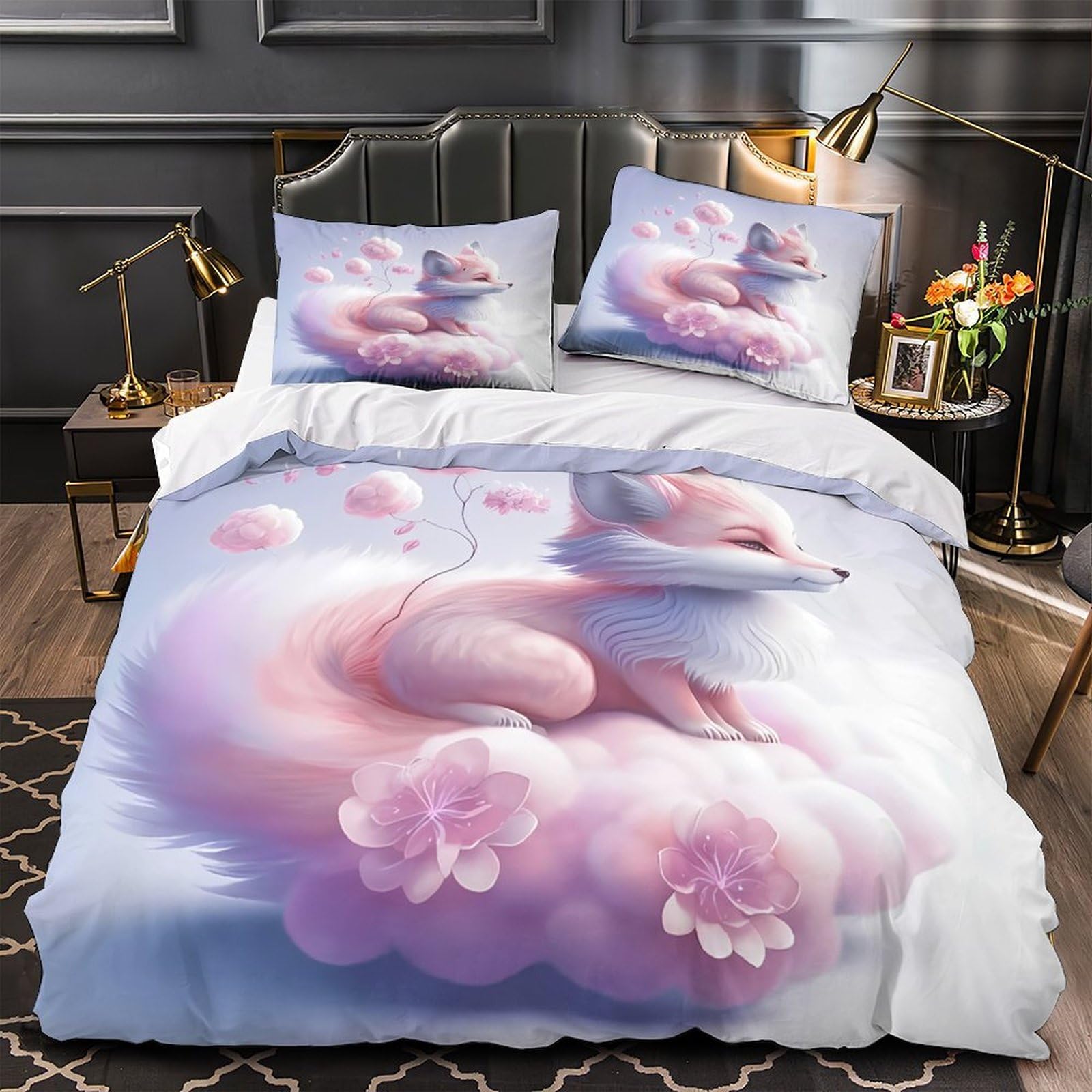 Housse de couette hypoallergénique avec fermeture éclair 220x240