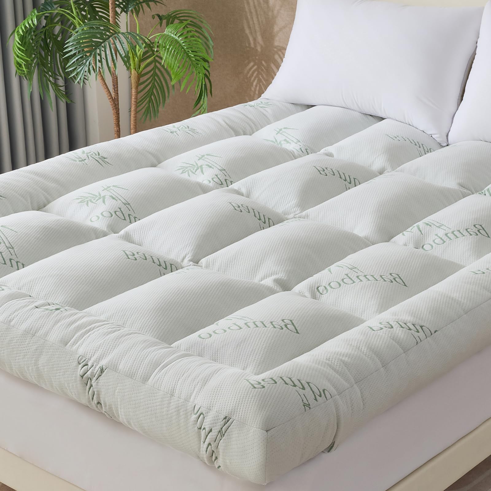 WhatsBedding 5 Inch Memory Foam Mattress Topper Full