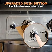 Vista 6 de onlyfire 14421 Generador de chispas 1 salida macho Batería AAA Botón Encendedor Encendedor de Repuesto para Broil King, Broil-Mate, Sterling, Silver