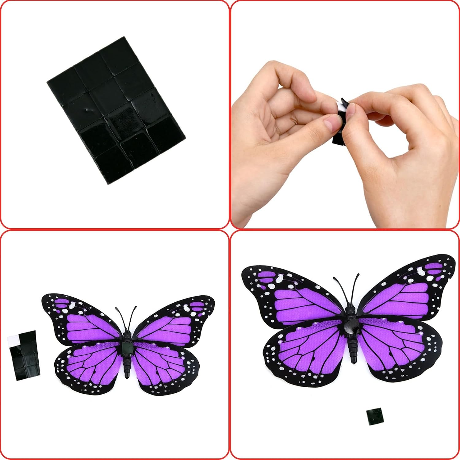 AQUEENLY Monarch Butterfly Decorations Purple Butterflies for Crafts DIY image 5