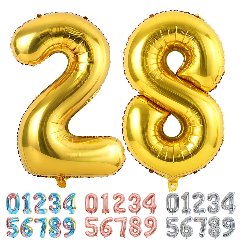 Foil Globo Número 5 Azul 40" (101cm), Inflable Helio o aire, Gigante Numeros 0-9, 10-19, 20-29, 30-100, Grande Globos Decoración para La Boda Aniversario y Cumpleaños Fiestas — view 481