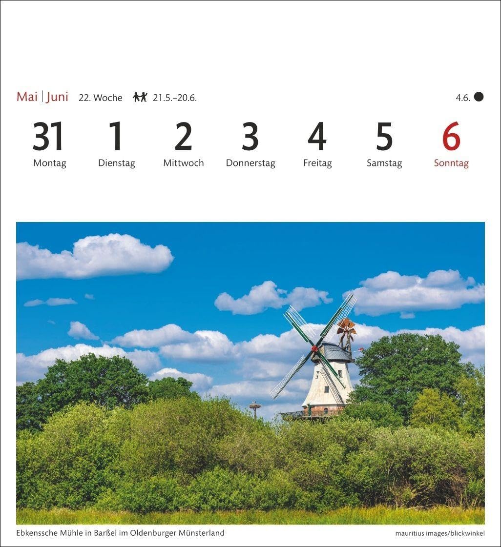 Deutschland Sehnsuchtskalender 2027 - Wochenkalender mit 53 Postkarten: Reise-Kalender mit 53 hochwertigen Postkarten der schönsten Plätze Deutschlands. Postkartenkalender 2027. 16 x 17,5 cm
