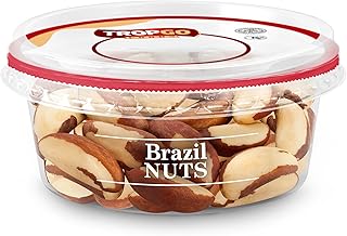 Tropgo Raw Brazil Nuts - Protein Rich Nuts Snack in a Resealable and Recyclable Tub - Unsalted Whole Nut with Fibre, Protein and Essential Minerals - Ideal Whole Food Snack for All Ages (100G)