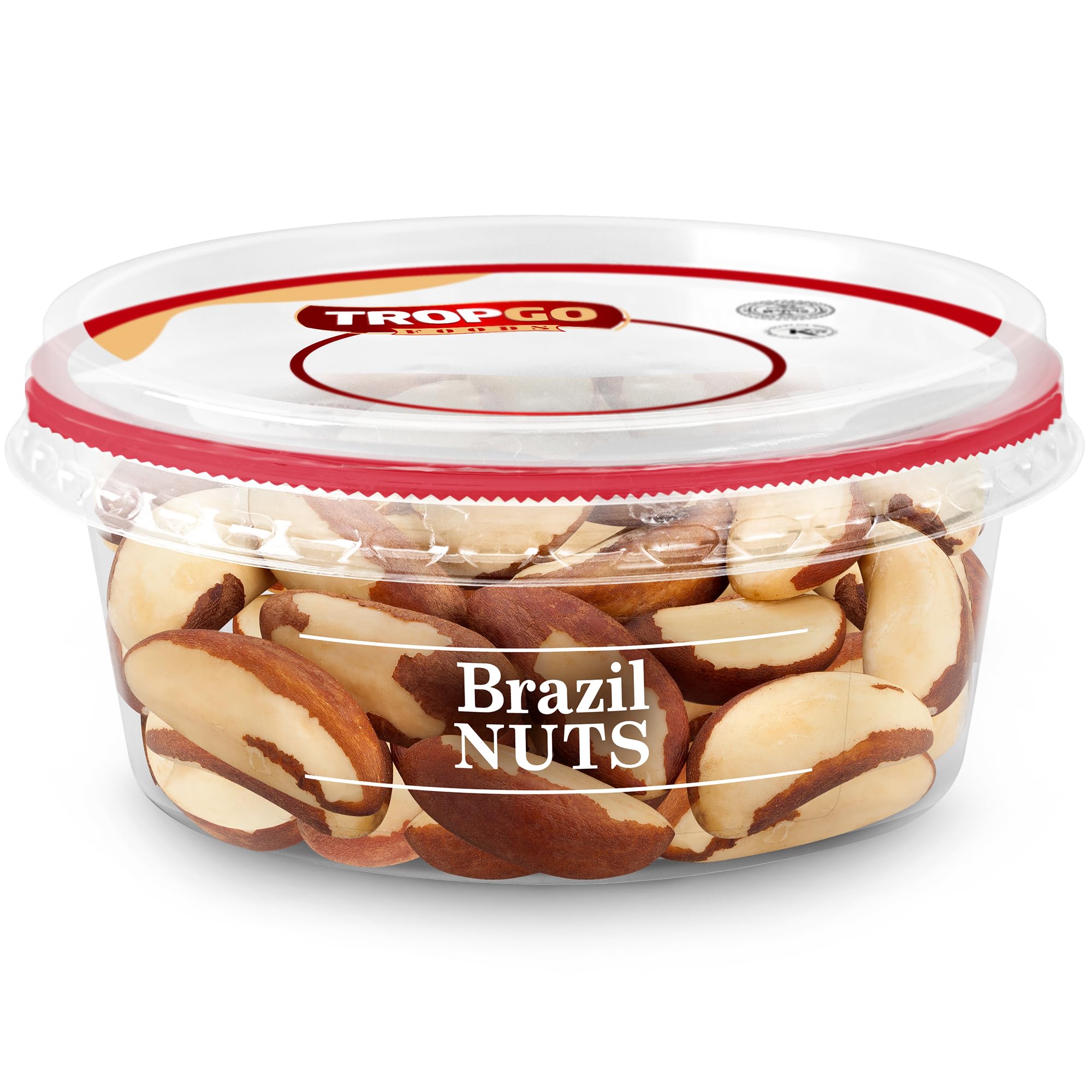 Tropgo Raw Brazil Nuts - Protein Rich Nuts Snack in a Resealable and Recyclable Tub - Unsalted Whole Nut with Fibre, Protein and Essential Minerals - Ideal Whole Food Snack for All Ages (100G)