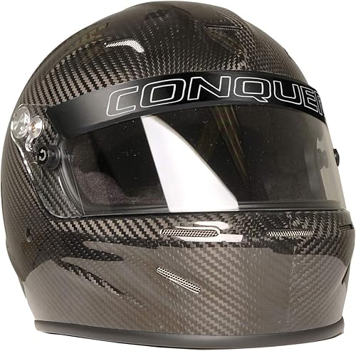 Miniatura 4 de Conquer Casco de carreras automáticas de fibra de carbono Snell SA2020
