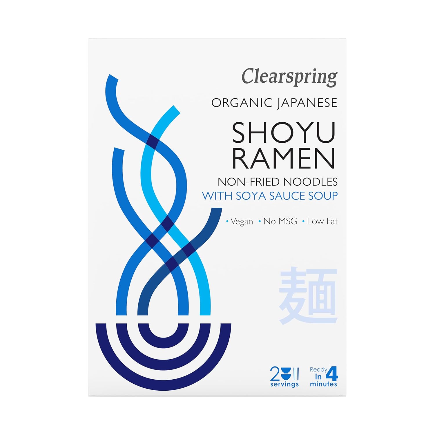 CLEARSPRING Shoyu Ramen Noodles with Soya Soup, 105 GR