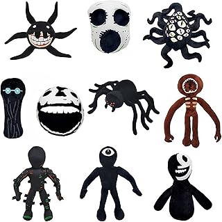 2022 New Doors Roblox Plush, Doors Plush Seek Plushies Toy from Monster Horror Game Doors, Halloween Christmas Birthday Stuffed Figure Doll for Boys Girls Game Fans Gift (10 pcs)
