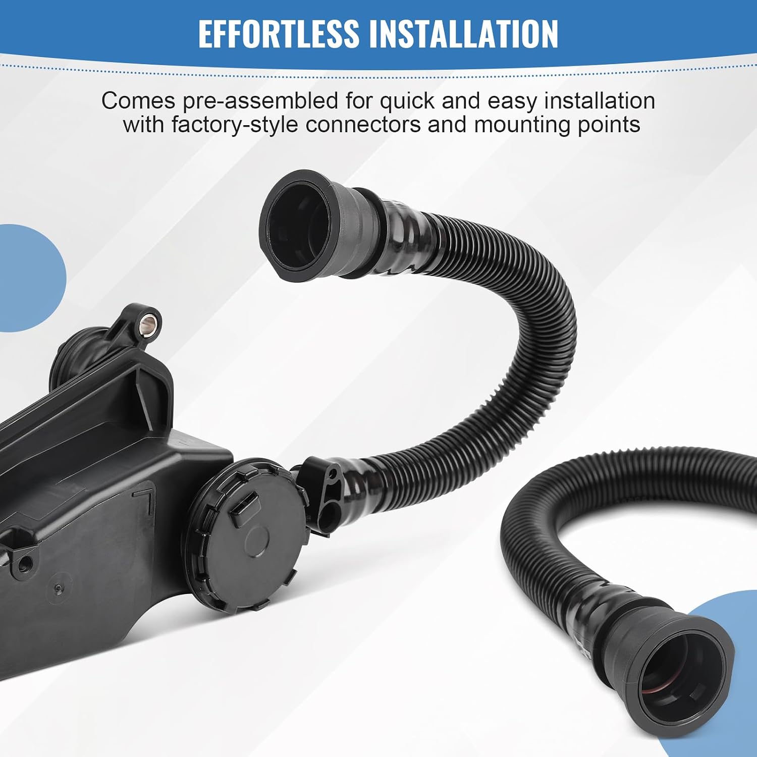 PC3Z-6A785-A Yeoflagtrade Air Oil Separator Assembly Compatible with Ford F250 F350 Super Duty 2011-2024 6.7L Powerstroke Diesel - PCV CCV Crankcase Vent Valve & Filter Replacement Replaces PC3Z6A785A