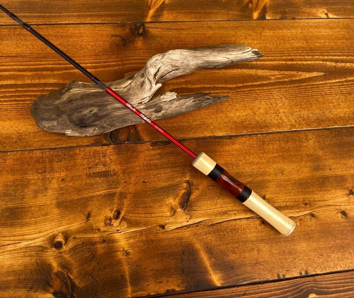 トラウトロッド　ウッド調　485UL 424UL スピニングロッド　パックロッド トラウトロッド ウッド調 485UL 424UL スピニングロッド パックロッド