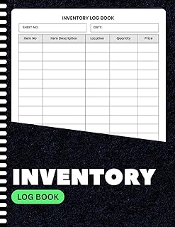 Inventory Log Book: Track Stock, Quantity, Location & Pricing with 5 Columns | Inventory Organizer for Small Business, Warehouse, Retail & Office | 8.5 x 11 Inches | 100+ Pages