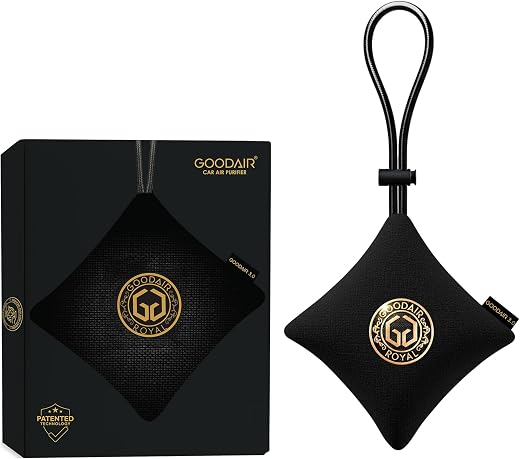 GOODAIR Royal Premium Non-Electric Car Air Purifier | Super Black | Activated Carbon Technology for 24/7 Air Protection | ...