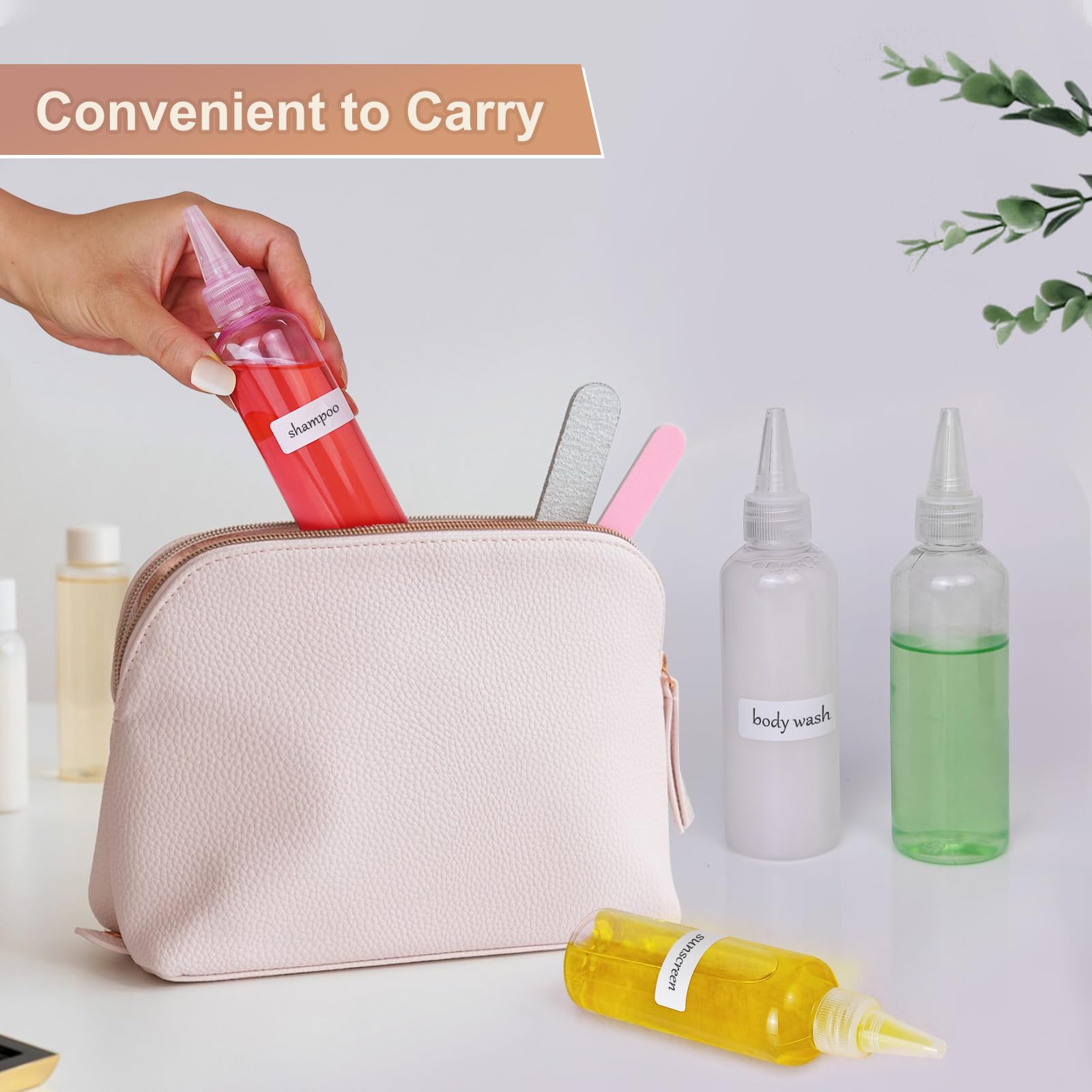10 Pezzi 100ml Bottiglia Squeeze, Plastica Bottiglie, Small Trasparente Squeeze Bottle con Imbuto e Carta per Etichette per Ketchup Senape Aceto Salsa di Soia