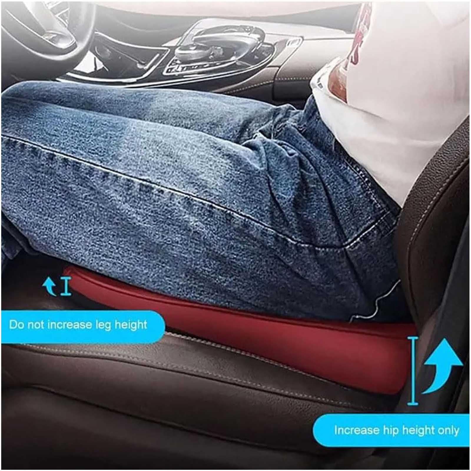 Coussin de Siège Auto pour Conducteur pour Peugeot 3008 5008, Mousse à Mémoire de Forme Ergonomique Soutien Lombaire Coccyx Voiture,Black-6 cm