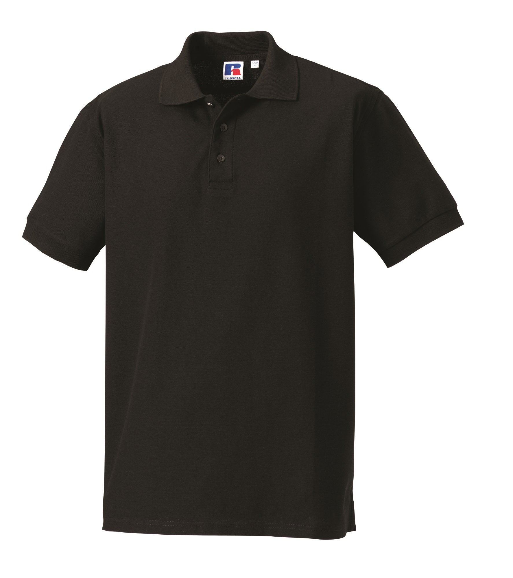 Jerzees Russell Mens Ultimate Cotton Pique Polo Shirt Black 4XL