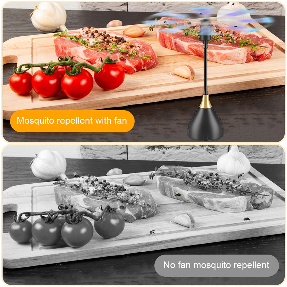 TMACTIME Ventilateur Anti-Mouche 2 Pièces Répulsifs Automatiques USB