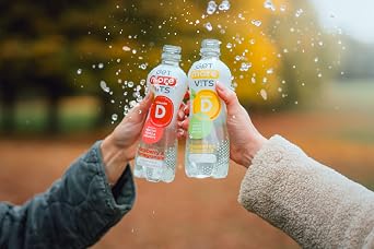 Get More Vits - Vitamin D Raspberry & Pomegranate Spring Water, 12 x 500ml