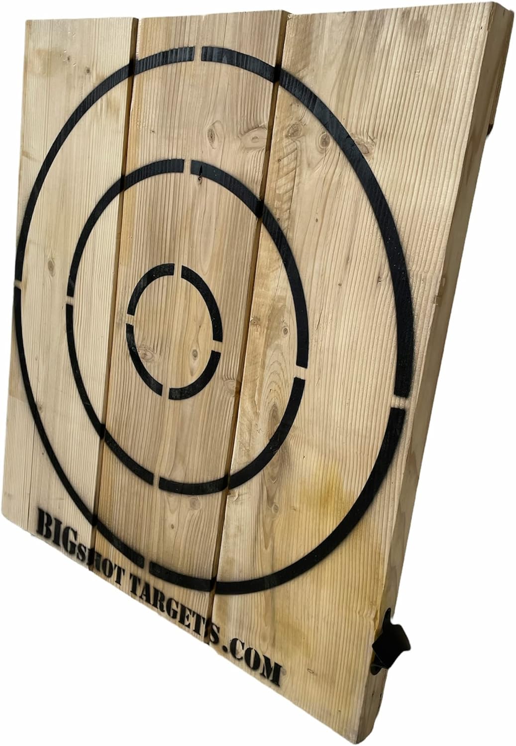 BIGSHOT Wooden Throwing Target with Bottle Opener for Knives, Stars and Light Duty