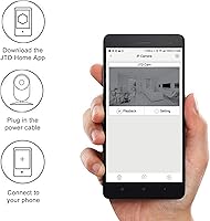 Vista 6 de JTD Cámara WiFi de visión nocturna con visión remota Cámara IP de seguridad interior Monitor de bebé Audio bidireccional Plug & Play