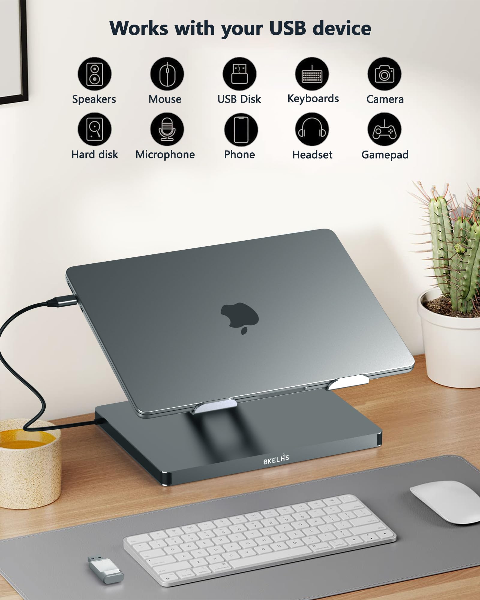 Amazon.co.jp: USB Cハブスタンド、MacBook Proドッキングステーション