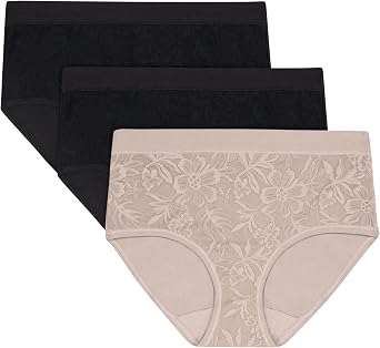 44% off: Bali Women's Underwear Hipsters, 3-pack, Breathe Lace Hipster Panties for Women, Full Coverage, Breathable