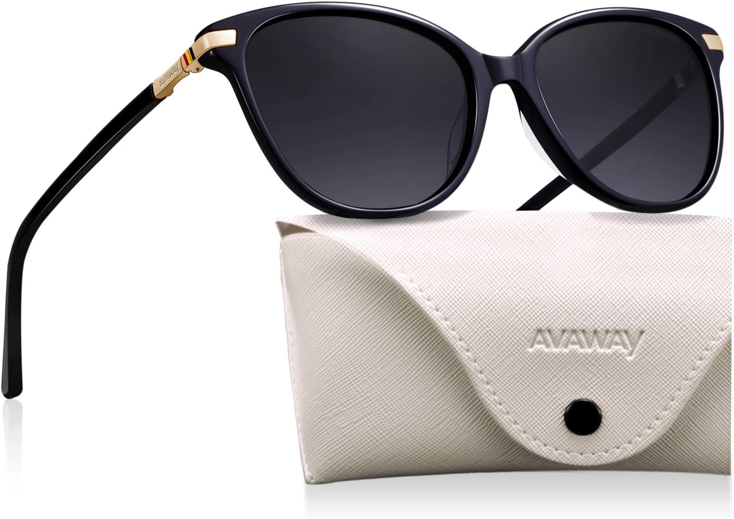 AVAWAY Fashion Sunglasses for Women Polarised UV Protection Ladies Eyewear for Photography Wandern Travelling Driving,Category 3