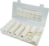 Vista 5 de 200 juntas de tapón de drenaje de aceite de nailon de 8 tamaños, kits surtidos de arandelas para M12 M14 M16 M18, M20