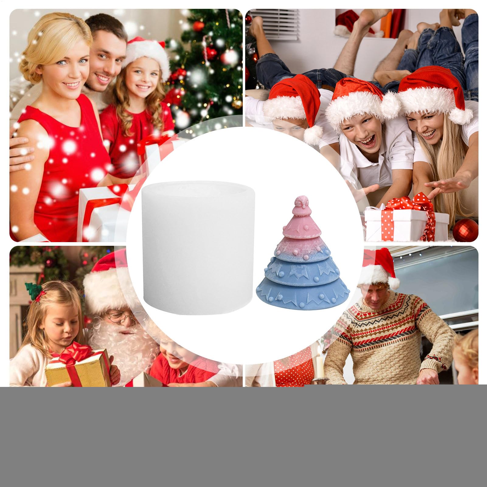 Forma do świec choinkowych – odlew z żywicy, zestaw do majsterkowania, do dekoracji stołu, mieszkania, na uroczystości, wesele, do dekoracji pomieszczeń, dekoracji stołu