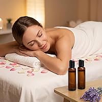 Vista 6 de Bekith 30 Pack 4oz Plastic Squeeze Bottles with Disc Top Flip Cap, Empty Amber BPA-Free Refillable Containers For Shampoo, Lotions, Liquid Body