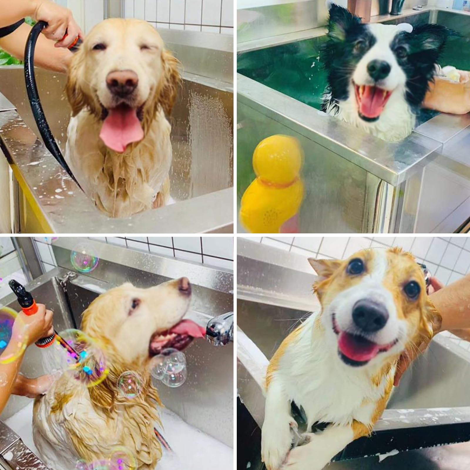 Fregadero Para Piso, Bañera De Acero Inoxidable Para Perros Con Grifo, Lavabo Grande Para Mascotas, Estación De Lavado Comercial Para Perros En Casa, Bañera Para Perros De 120 Cm, Ideal Para El Aseo