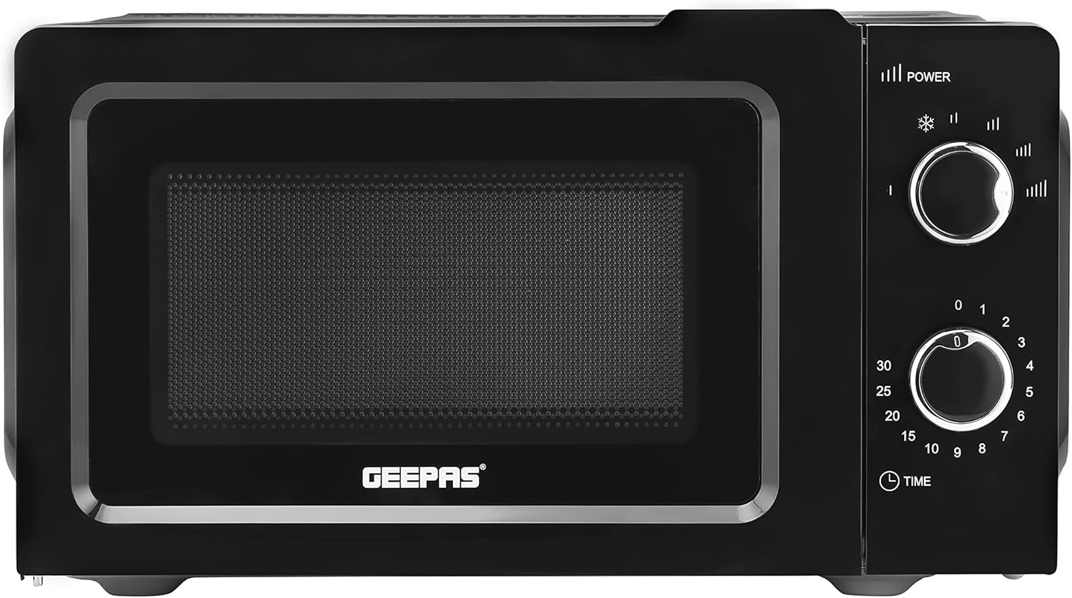 Geepas 20L Microwave Oven – 1100W Solo Microwave Oven with 5 Power Levels – Reheating, Defrost & 30 Minute Timer Function – 2 Rotary Dials – Oven for Standard Size of Dinner Plate – Geepas 20L Microwave Oven – 1100W Solo Microwave Oven with 5 Power Levels – Reheating, Defrost & 30 Minute Timer Function – 2 Rotary Dials – Oven for Standard Size of Dinner Plate –
