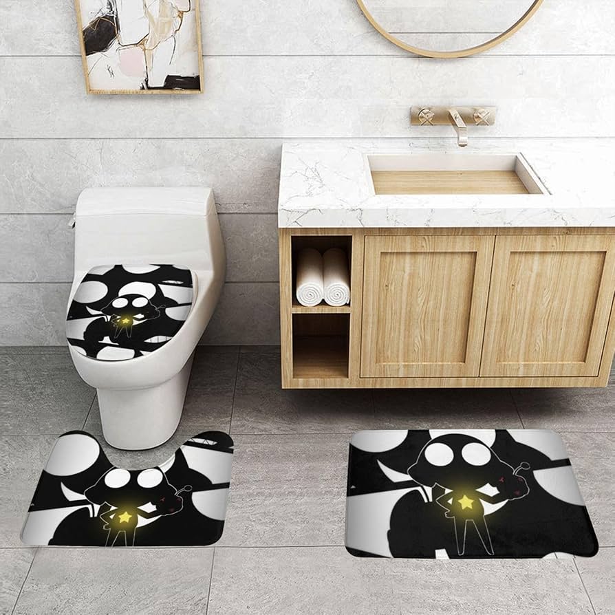 Amazon｜ケロロ軍曹 3点セット トイレマット フタカバー 便座