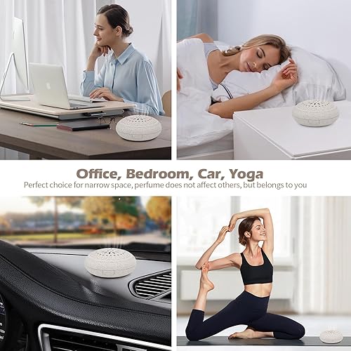 Miniatura 4 de Mini difusor portátil de tamaño de viaje para aceites esenciales, multifuncional, sin agua, sin sonido, mini difusor de aromaterapia para